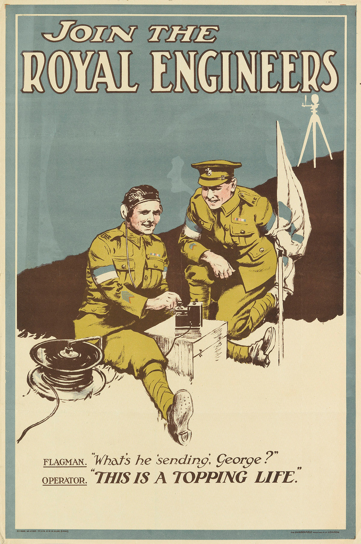 VARIOUS ARTISTS.  [BRITISH WORLD WAR I]. Two posters. 1919. Each approximately 29¾x20 inches, 75½x50¾ cm.